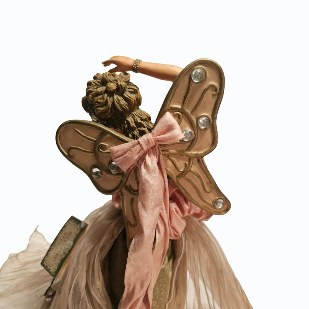 Vintage SILVESTRI  Christmas Angel Tabletop or Mantel Decor / Tree Topper FLAWS - Picture 5 of 15